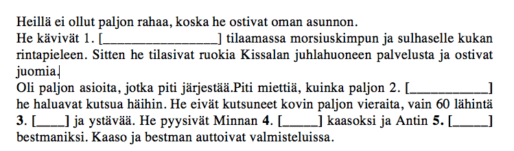 проверяем уровень финского языка А2.1.